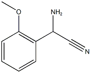 amino(2-methoxyphenyl)acetonitrile Struktur