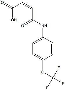 (2Z)-3-{[4-(trifluoromethoxy)phenyl]carbamoyl}prop-2-enoic acid Struktur