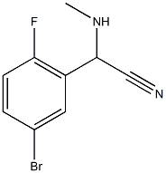 (5-bromo-2-fluorophenyl)(methylamino)acetonitrile Struktur