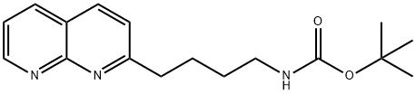 tert-butyl (4-(1,8-naphthyridin-2-yl)butyl)carbamate Struktur