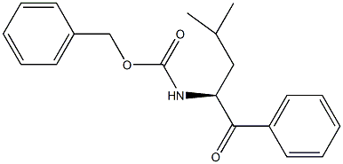 (s)-benzyl (4-methyl-1-oxo-1-phenylpentan-2-yl)carbamate Struktur