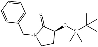 (s)-1-benzyl-3-((tert-butyldimethylsilyl)oxy)pyrrolidin-2-one Struktur