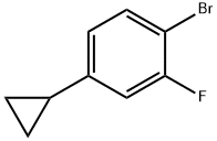 1-bromo-4-cyclopropyl-2-fluorobenzene Struktur