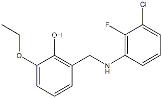 2-{[(3-chloro-2-fluorophenyl)amino]methyl}-6-ethoxyphenol Struktur