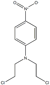 N,N-Bis(2-chloroethyl)-4-nitroaniline Struktur