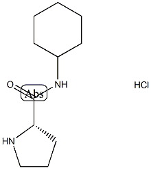 (2S)-N-cyclohexylpyrrolidine-2-carboxamide hydrochloride Struktur