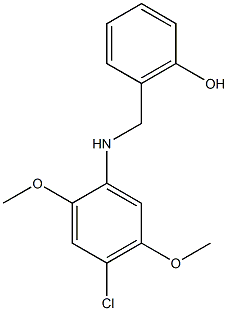 2-{[(4-chloro-2,5-dimethoxyphenyl)amino]methyl}phenol Struktur