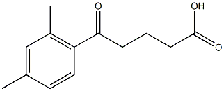 5-(2,4-dimethylphenyl)-5-oxopentanoic acid Struktur