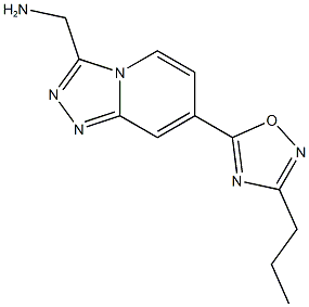 {[7-(3-propyl-1,2,4-oxadiazol-5-yl)[1,2,4]triazolo[4,3-a]pyridin-3-yl]methyl}amine