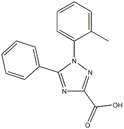 1-(2-methylphenyl)-5-phenyl-1H-1,2,4-triazole-3-carboxylic acid Structure