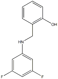 2-{[(3,5-difluorophenyl)amino]methyl}phenol Struktur