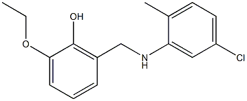 2-{[(5-chloro-2-methylphenyl)amino]methyl}-6-ethoxyphenol Struktur