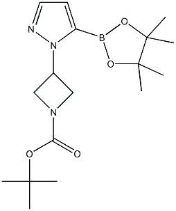 (1-(1-(tert-butoxycarbonyl)azetidin-3-yl)-1h-pyrazol-5-yl)boronic acid pinacol ester Struktur