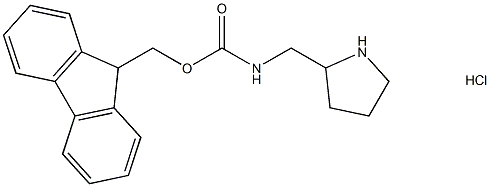 (9h-fluoren-9-yl)methyl (pyrrolidin-2-ylmethyl)carbamate hcl Struktur