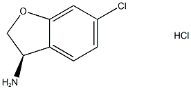 (R)-6-Chloro-2,3-dihydrobenzofuran-3-amine hydrochloride Struktur