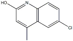 6-CHLORO-4-METHYLQUINOLIN-2-OL Struktur