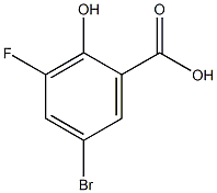 5-bromo-3-fluoro-2-hydroxybenzoic acid Struktur