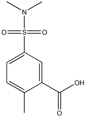 5-(dimethylsulfamoyl)-2-methylbenzoic acid Struktur