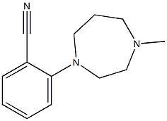 2-(4-methyl-1,4-diazepan-1-yl)benzonitrile Struktur