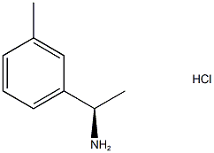 (1R)-1-(3-methylphenyl)ethan-1-amine hydrochloride Struktur