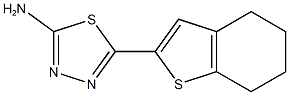 5-(4,5,6,7-tetrahydro-1-benzothiophen-2-yl)-1,3,4-thiadiazol-2-amine Struktur