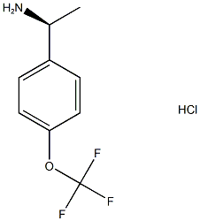 Benzenemethanamine, α-methyl-4-(trifluoromethoxy)-, (αS)- (hydrochloride) Struktur