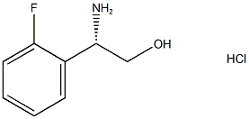 (2S)-2-amino-2-(2-fluorophenyl)ethan-1-ol hydrochloride Struktur