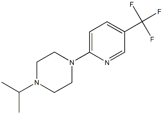 1-(propan-2-yl)-4-[5-(trifluoromethyl)pyridin-2-yl]piperazine Struktur