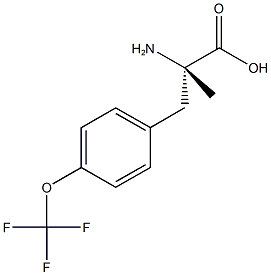 α-Me-Phe(4-OCF<sub>3<sub>)-OH Struktur