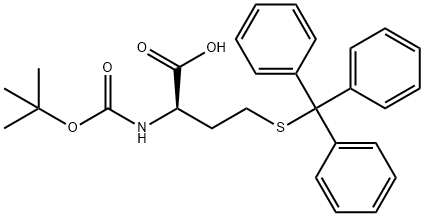 Boc-D-HoCys(trt)-OH Struktur