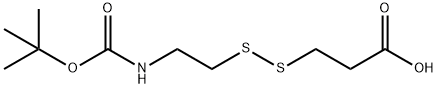 Boc-NH-ethyl-SS-propionic acid Struktur