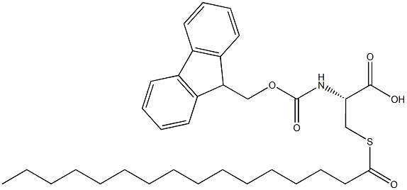 Fmoc-L-Cys(Palm)-OH Struktur