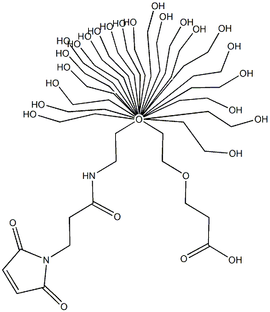 Mal-amido-PEG12-acid Struktur