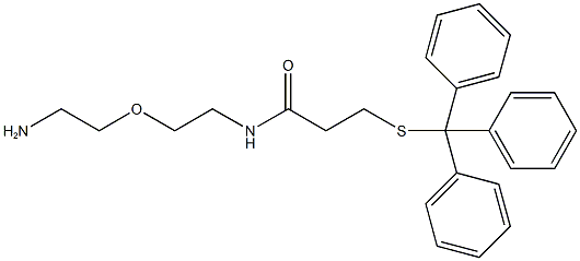 alpha-Amino-omega-tritylthio poly(ethylene glycol) (PEG-MW 10.000 Dalton) Struktur