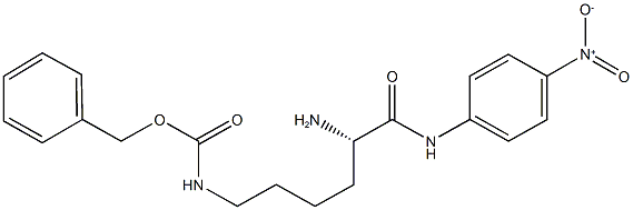 N-epsilon-Benzyloxycarbonyl-L-lysine p-nitroanilide Struktur