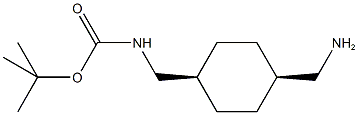 N-t-Butyloxycarbonyl-1,4-cis-diaminomethyl-cyclohexane hydrochloride Struktur