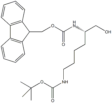 N-alpha-(9-Fluorenylmethyloxycarbonyl)-N-epsilon-t-butyloxycarbonyl-L-lysinol Struktur