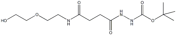 alpha-Hydroxy-omega-t-butyloxycarbonyl-hydrazido poly(ethylene glycol) (PEG-MW 10.000 Dalton) Struktur