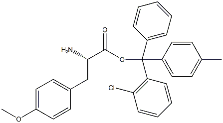 H-L-TYR(ME)-2-CHLOROTRITYL RESIN Struktur