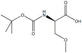 N-alpha-t-Butyloxycarbonyl-O-methyl-D-serine dicylohexylamine Struktur