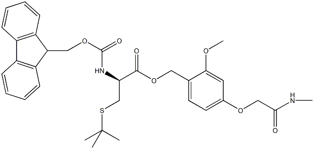 Fmoc-D-Cys(S-tBu)-AC TG Struktur