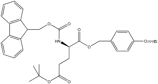 Fmoc-D-Glu(tBu)-Wang TG Struktur