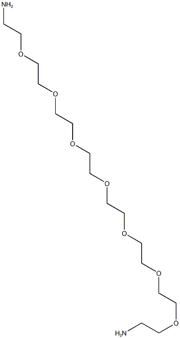 alpha,omega-Bis-amino octa(ethylene glycol) Struktur