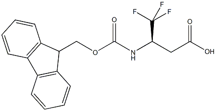 (R)-Fmoc-3-amino-4,4,4-trifluoro-butyric acid Struktur