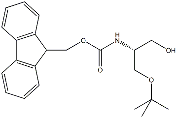 N-alpha-(9-Fluorenylmethyloxycarbonyl)-O-t-butyl-L-serinol Struktur