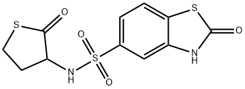 2-oxo-N-(2-oxothiolan-3-yl)-3H-1,3-benzothiazole-5-sulfonamide Struktur