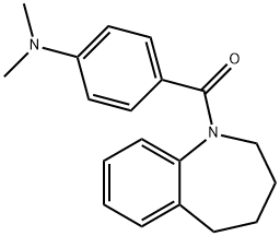 [4-(dimethylamino)phenyl]-(2,3,4,5-tetrahydro-1-benzazepin-1-yl)methanone Struktur