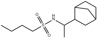 N-[1-(3-bicyclo[2.2.1]heptanyl)ethyl]butane-1-sulfonamide Struktur