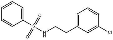 N-[2-(3-chlorophenyl)ethyl]benzenesulfonamide Struktur