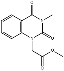 methyl 2-(3-methyl-2,4-dioxoquinazolin-1-yl)acetate Struktur